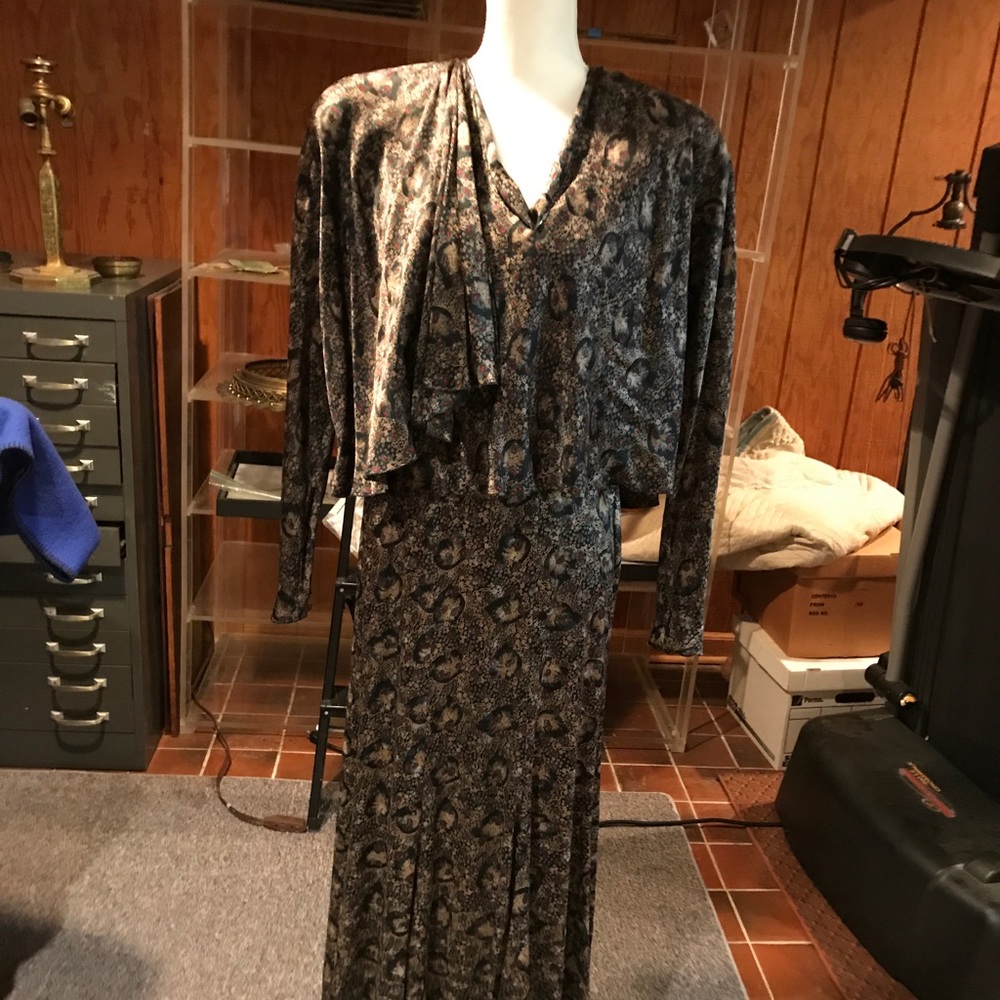 Vintage 1980’s Norma Walters silk dress.